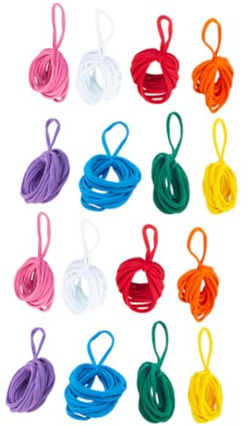 Abaodam 96pcs DIY Weaving Loom Loops Refill Soft Comfortable Craft Loops for Boys and Girls Multi-Purpose Potholder Loom Kit