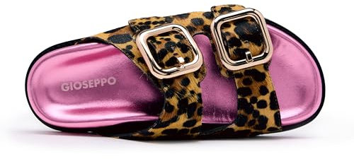 GIOSEPPO Mifflin flache Damen-Sandale, leopard, 38 EU