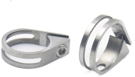 HESHUYAN Sattelklemme 1 stücke Fahrradberg Titan Fahrradsitz Poststraße Fahrrad Titan-Sattelstütze-Klammern 34,9 mm / 31,6mm Titan-Legierung Sitzrohrclip Schnellspanner SattelstüTze(31 6mm)