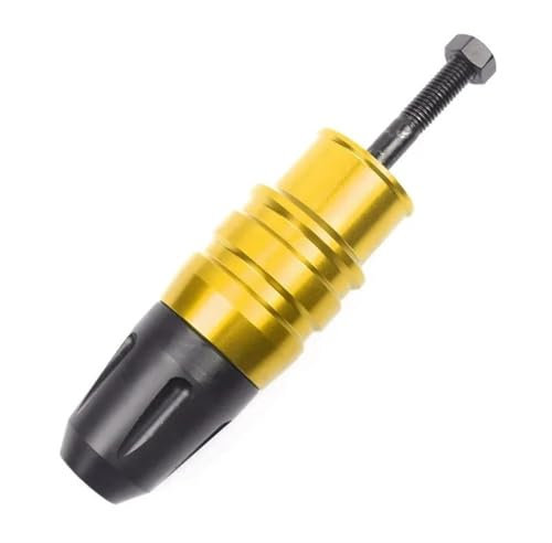 BDDXWSM Motorrad-Sturzpad-Schutz, Auspuffschieber, Sturzschutz Für Kawasaki Z650 Z800 Z750 Z900 Z900RS Z1000 Z1000SX Z250 Z300 Rahmen-Sturzpads(Gold 1pcs)