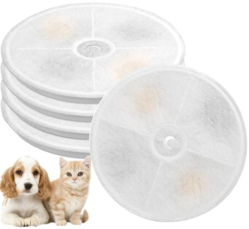 STFALI 5 filtros para fuente de agua PETKIT Unit 3.0, con resina y carbón activo, compatibles con Petkite Eversweet Solo 2/SE/3 Pro/2S/3