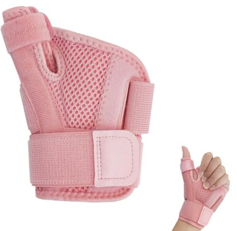 JAWUZ Rosa daumenbandage bandage daumensattelgelenk Ergonomische Daumenbandage Atmungsaktive Daumenorthese bei Arthrose Sehnenscheidenentzündung