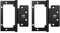 Amig - Pack de 2 Bisagras - 100 x 90 x 2,5 mm - Recomendada para su Uso en Puertas - Apertura y Cierre Silencioso - Acero Inoxidable Negro Mate - Incluye Tornillería