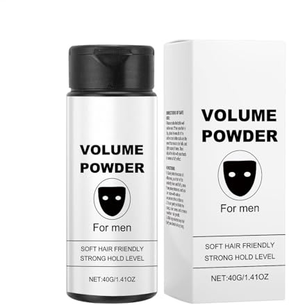 Volumen Puder Haare Männer, Texturpulver Für Männer, Natural Stark Hold Haartulver Zum Styling Texturizing 40G, Einfach Aufgebrachte Erfrischungsforming Textur Für Die Ölfetternsteuerung Aufzutragen