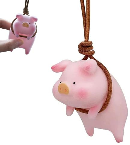 Autospiegel Anhänger, Auto Deko Innenraum, Niedliches Schwein Rückspiegel AnhäNger, Autozubehör Innenraum Deko, Lustige Schweinchen AnhäNger für Autospiegel, Türen, Zuhause