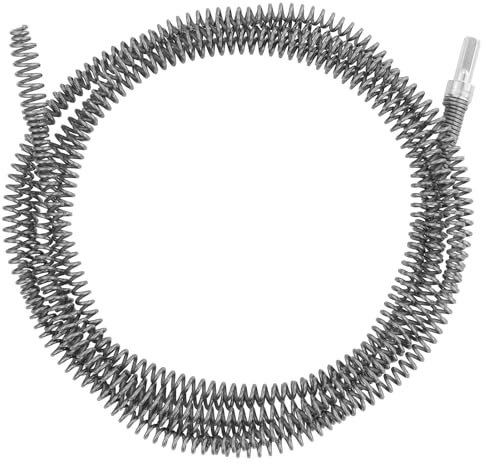 Spirale de nettoyage de tuyaux de 350 cm, nettoyeur de tuyaux en spirale, spirale de nettoyage de drains en métal, pour la cuisine, les toilettes, la salle de bain, les drains de sol, le tuyau
