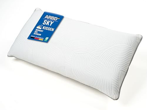 ARBD Memory Foam Kissen 40x80 cm – orthopädisches Nackenstützkissen mit Gel & viskoelastischem Schaum – höhenverstellbar & ergonomisch – atmungsaktiv, ideal bei Nacken- & Rückenschmerzen