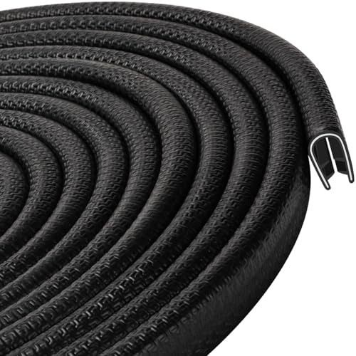 Kantenschutz für Blech Kantenschutzprofil Gummi Klemmprofil(2mm, 10Meter) | Kantenschutz Dichtung Metall Klemmbereich 1-2 mm für Autotür Fassungsprofil Blechverarbeitung Bootsbau Handwerk Haushalt