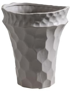Vasi da fiori Semplice vaso da fiori alto 28 cm, creativo, fatto a mano, decorazione di lusso for la casa, vaso in ceramica per cactus e succulente(Grijs)