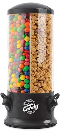 Handy Gourmet Original Triple Candy Machine-Fun Candy & Nut Dispenser-New & Improved (Black), Standard (JB8450BLK)