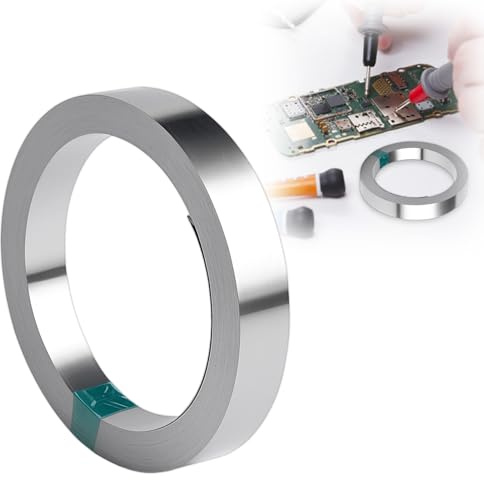 Nickelband Nickel Streifen, Reines Nickel Platte 0,15 x 8 mm für 18650 Batterie Schweißen Punktschweißgerät, 10m Nickelbänder für Punktschweißgerät Schweiß Zubehör