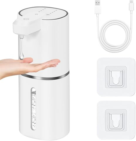 Automatic Liquid Soap Dispenser, Rechargeable Touchless Wall Mounted Soap Dispenser for Kitchen and Bathroom