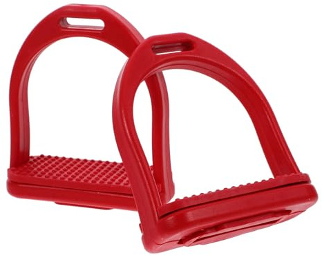 Snorvixre Estribos de plástico duraderos para montar a caballo, inserciones de goma antideslizantes para seguridad y comodidad Estribos resistentes a la intemperie