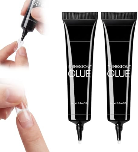 JYXTOR 2 Pezzi Colla per Unghie,Colla per Unghie Finte,Pratica per un'Applicazione Facile,Per Manicure Fai-da-te