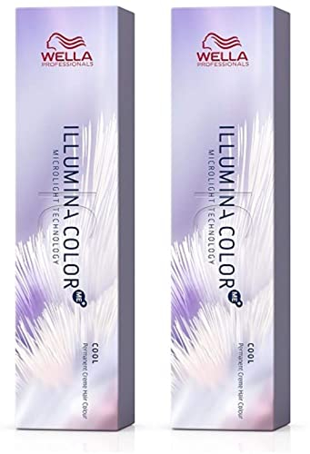 2er Wella Professionals Hell Lichtblond Perl Asch Illumina Color Me+ 10/81 60 ml
