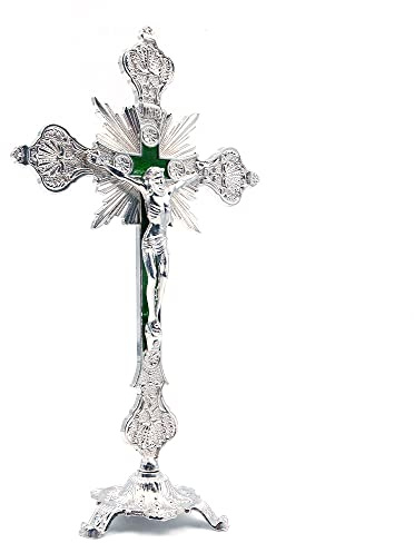 CENPEK Jesus Kristus staty på ett kors – krucifix, bordsdekoration, heminredning