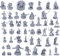 50 Unique Miniatures Fantasy Tabletop RPG Figures for Dungeons and Dragons, Pathfinder Roleplaying Games. Bulk unpainted, Great for D&D