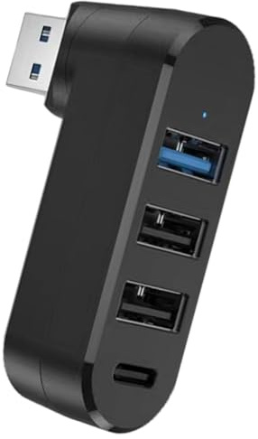 Yulokdwi Répartiteur de port USB, répartiteur de port USB pour voiture | Concentrateur USB 3.0 à 4 ports,Extenseur de ports USB multiples, Hub USB à 4 ports, séparateur USB, extensible pour ordinateur