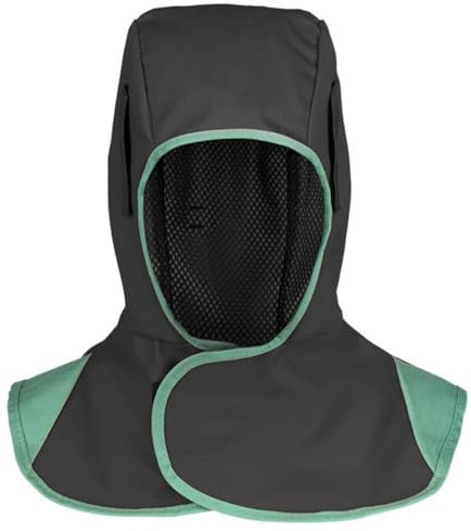 Cappuccio da Saldatore Protettivo, Cappuccio di Saldatura Traspirante, Casco di Saldatura Collo Protezione, Adatto per Operazioni Meccaniche Lavorazione dei Metalli,Taglia Unica