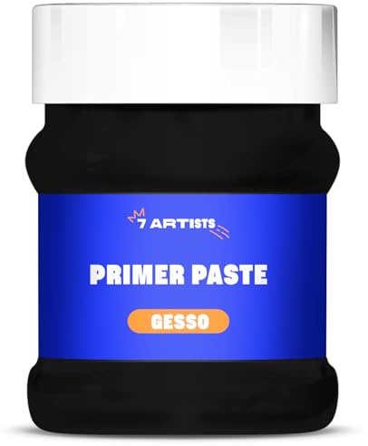 7 Artists Nero Gesso Acrilico 230 ml Gesso Liquido Acrilico per Tela Pittura di Bologna