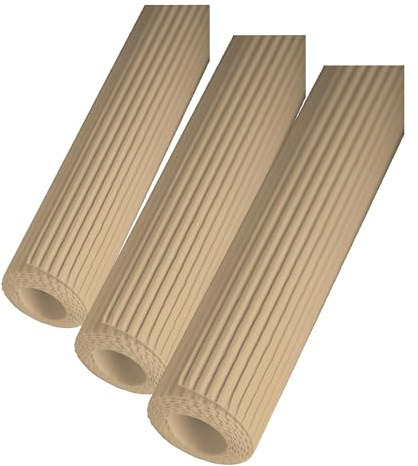 Clairefontaine 95671C - Rouleau de Carton Ondulé Moyenne Cannelure 300g/m² - Format 50x70 cm - Loisirs Créatifs - Bricolage, Activités Manuelles, Carterie Créative - Coloris Kraft (Lot de 3)