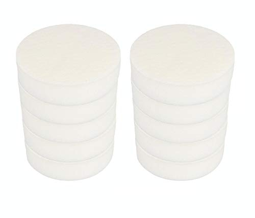 Craft-Equip Basic 10er Pack 180mm Polierschwamm Weiss glatt Auto Pflege Polierpad