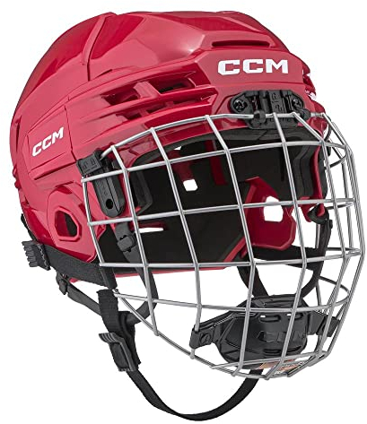 CCM Tacks 70 Helm Combo Junior, Größe:Junior, Farbe:Rot