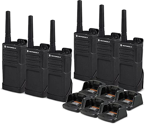 6 x Motorola RMM2050 On-Site 2-Way Radio (RMM2050) - 6 Pack Bundle