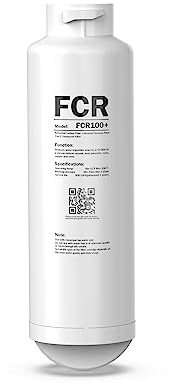 Frizzlife Cartucho de filtro de membrana RO de repuesto FCR100+ para sistema de filtro de agua de ósmosis inversa WB99-H