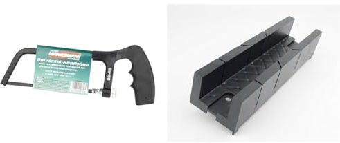 Mannesmann Säge 6 mit Sägeblatt & Werkzeuge M 360 Kunststoff-Schneidlade, 245 mm