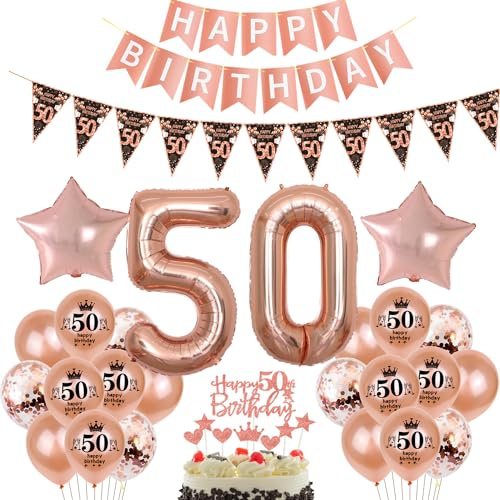 noir or rose ballon 50 ans anniversaire décoration gâteau or rose 50 ans anniversaire femme décoration anniversaire 50 ans femme or rose ballon feuille 50 deko 50 ans anniversaire femme ballon