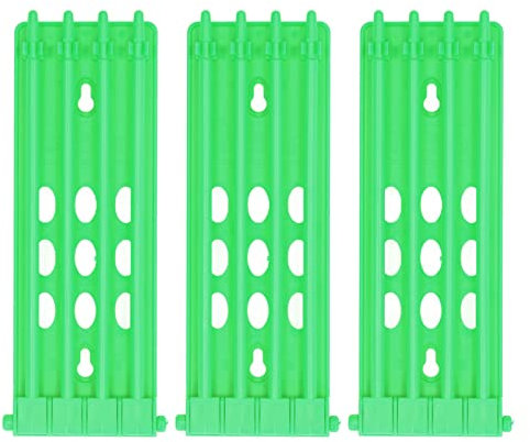 Tomotato 3 Teiliger Taubenring Ständer, 4 Säulen Taubenringbänder Vogelbeinringhalter für Taubenfarm, 19,5 x 6,5cm (Grün)