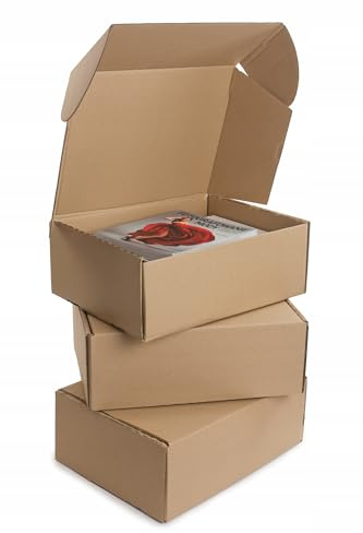 WePack 50 Stück Klappdeckelkartons 180x120x40 mm Geschenkbox Schachtel 1-Wellig Innenmaß Braun NEU