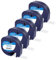 CNMTCCO 5x Etikettenband kompatible für Dymo Letratag 12mm x 4m, Kunststoff Schriftband für Dymo Beschriftungsgerät LT-100H LT-100T 200B XR 91221 S0721660, Schwarz auf Weiß