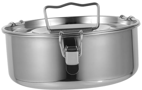 UTHCLO Moule à Flan Marmite à Vapeur En Acier Inoxydable Petit Format Avec Poignée Cuisson Vapeur Multifonction Cuisine Quotidienne
