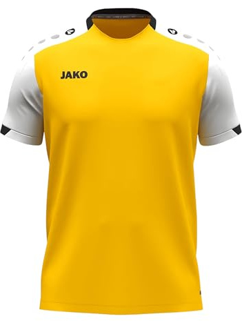 JAKO T-Shirt Dynamic pour Enfant, Jaune/Blanc/Noir, 140