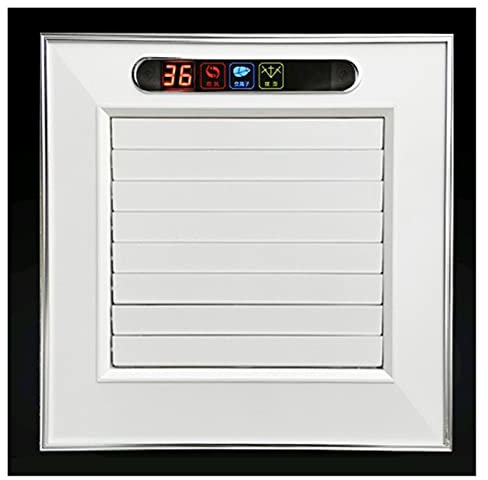 GTHTUHFD Ventilateur D'Extraction De Plafond 30 X 30 Cm, Extracteur d'air, Ventilateur De Cuisine, Ventilateur De Refroidissement À Distance, Silencieux, Refroidisseur Suspe,White