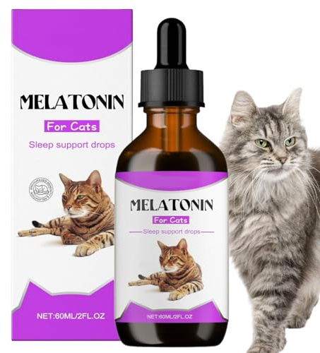 Jlobnyiun Beruhigende Leckerlis Für Katzen | 60ml Beruhigungstropfen Zur Schlafunterstützung | Anti-Aggressions Nahrungsergänzungsmittel | Für Baden Miauen Sowie Bei Nacht Gewitter Reisen Und