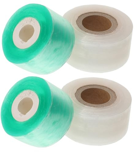 TEHAUX 4 Rollen Selbstklebendes Veredelungsband PVC Wetterbeständig Dehnbar Für Obstbäume Gartenpflanzen Pfropfen Und Veredeln Im Freien