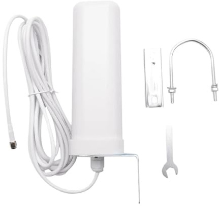 Hi-Gain Full Band Omnidirectional 4G Outdoor Antenna Router Network Card External Mobile Phone Signal Amplifier Easy Wide Compatibility(5M SMA)