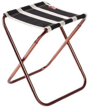 Leichter faltbarer Campingstuhl, tragbarer Outdoor-Hocker, Aluminiumsitz zum Angeln, Picknicks, Grillen, ultraleichter Campingstuhl, reisefreundliches Design (Farbe: A)