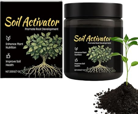 Activador De Suelo Para Plantas - Seguro Y De Fácil Uso Para Principiantes - Revitalizador de Suelo para Plantas,para Césped, Patio, Balcón, Terraza, Jardín, y Más