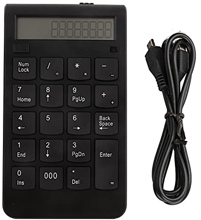Vistreck 2,4G Wireless Keypad – 29 Tasten Zahlentastatur mit LCD-Display für, i