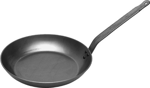 getgastro Lyoner Padella in ferro, diametro 36 cm, senza rivestimento, padella