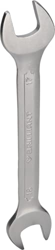 BRILLIANT TOOLS BT010905 Double Open-End Spanner 16 x 17 mm [Powered by KS Tools]