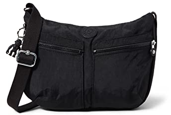 Kipling IZELLAH Mittelgroße Umhängetasche, Black Noir (Schwarz)