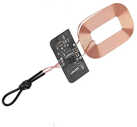 VBESTLIFE Drahtloses Ladeempfangsmodul, DIY 5V 1A Qi Standard Drahtloses Ladespulenempfängermodul Leiterplatte für alle Qi-Standardtelefone