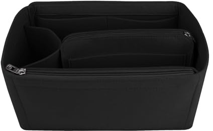 NOTAG Tasche Organizer Filztasche Organizer Einsatz Handtasche Multi Pocket Tote Organizer Tasche (Schwarz, Klein)