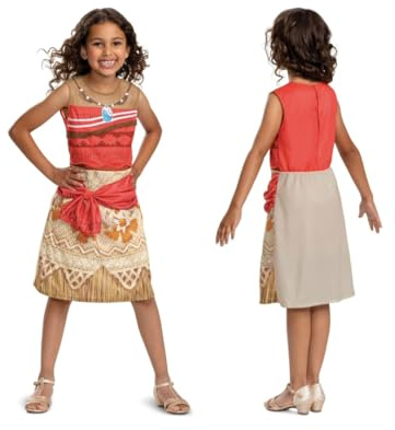 Disguise Vaiana kostym för flickor, Disney officiell perfekt för karneval och karneval, barnkostym, 3–4 år