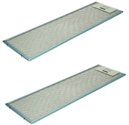 2x Metallfettfilter Metallfilter kompatibel mit AEG Electrolux 405534414/9 405534414 Elica GRI0112374A für Dunstabzugshaube Abzugshaube